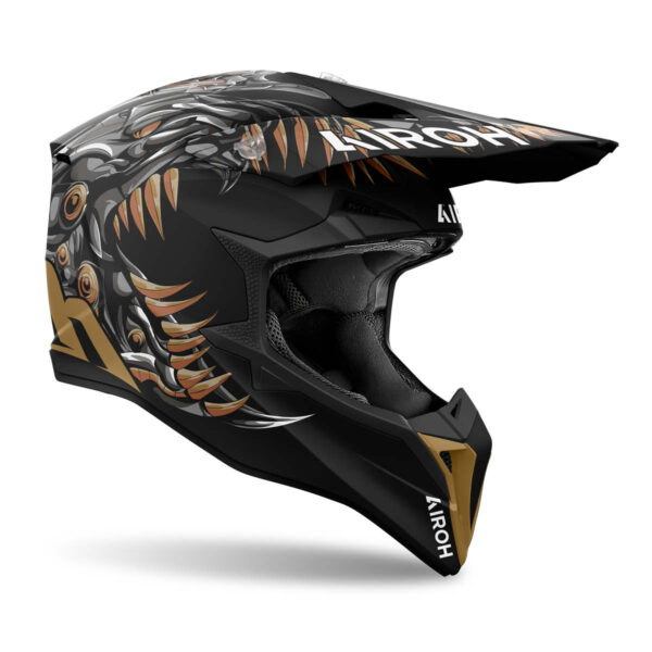 Motocross Helm Wraaap Cyborg