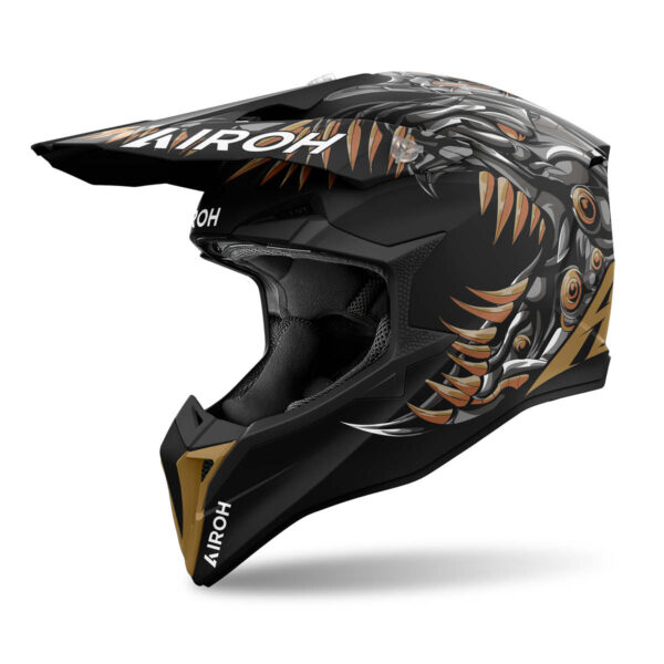 Motocross Helm Wraaap Cyborg